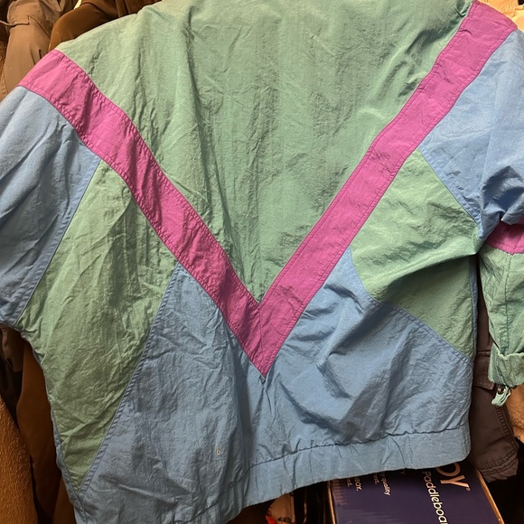 Vintage Blue and Purple Women's Jacket - Picture 7 of 7